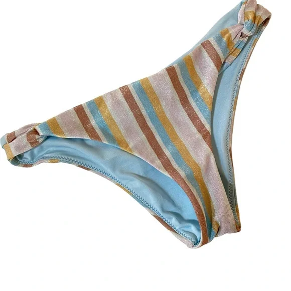 NWT O'NEILL Heidi Stripe Seville Sunset Medium Coverage Bottom , size Small - Picture 4 of 7